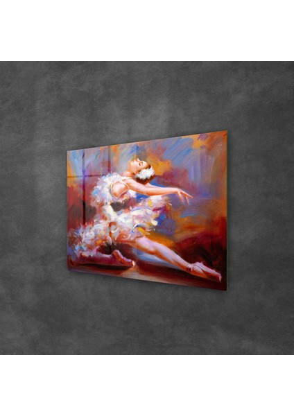 Cam Tablo Yağlı Boya Renkli Balerin 70X100 cm fiyatları