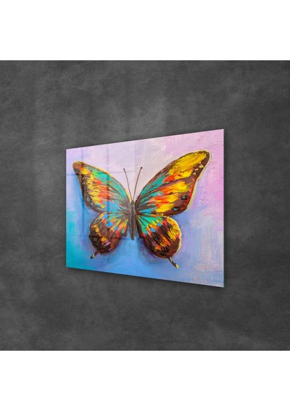 Cam Tablo Renkli Kelebek 70X100 cm fiyatları