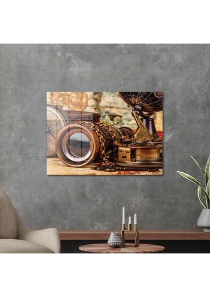 Old Map Style Cam Tablo 70X100 cm modelleri