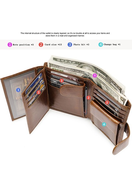 Baellerry Retro Erkek Cüzdan - Kahverengi (Yurt Dışından) fiyatları