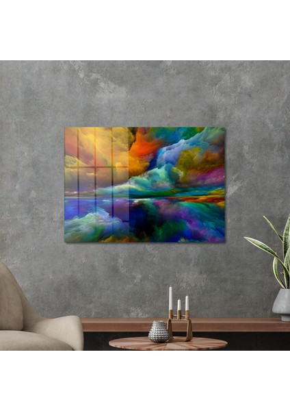 Cam Tablo Colourful Clouds 70X100 cm modelleri