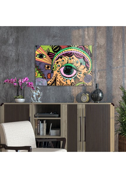 Cam Tablo Pop Art Colour Eye 70X100 cm modelleri