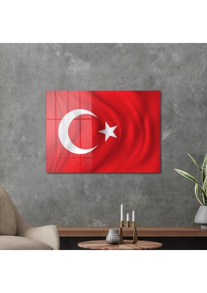 Cam Tablo Türk Bayrağı 70X100 cm fiyatları
