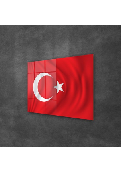 Cam Tablo Türk Bayrağı 70X100 cm modelleri