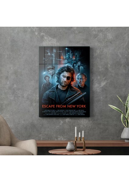 Cam Tablo Escape From New York Film Afişi 50X70 cm modelleri
