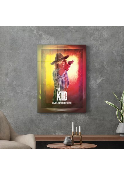 Cam Tablo Walking Dead The Kid 50X70 cm