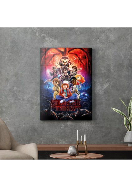 Cam Tablo Stranger Things 50X70 cm