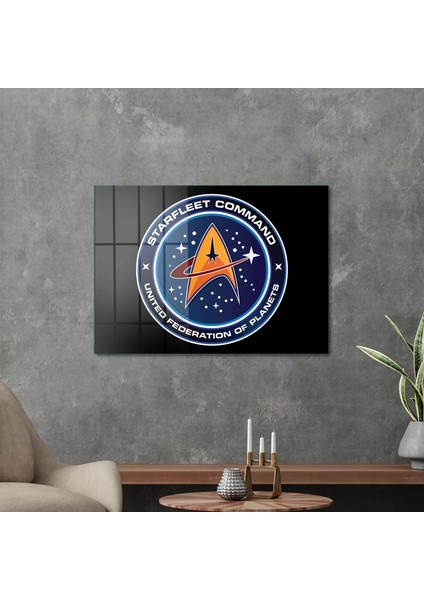 Cam Tablo Star Trek Fleet Logo 50X70 cm modelleri