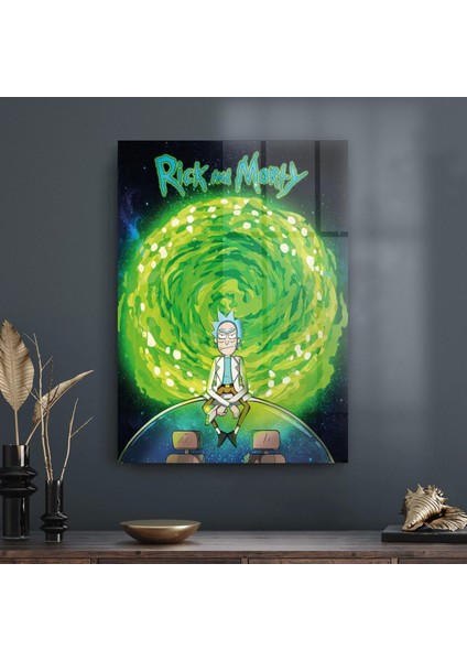 Cam Tablo Rick And Morty 50X70 cm