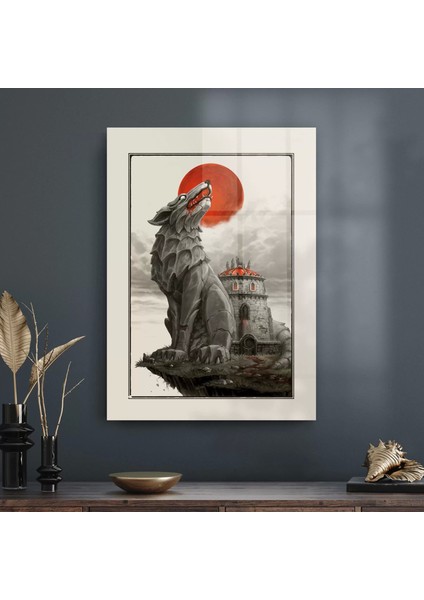 Cam Tablo Red Wolf 50X70 cm