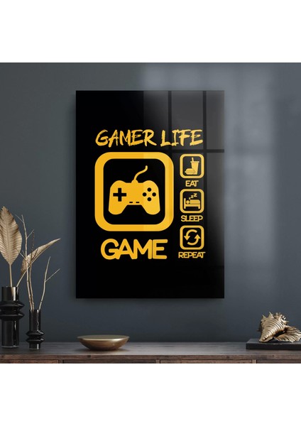 Cam Tablo Gamer Life 30X40 cm