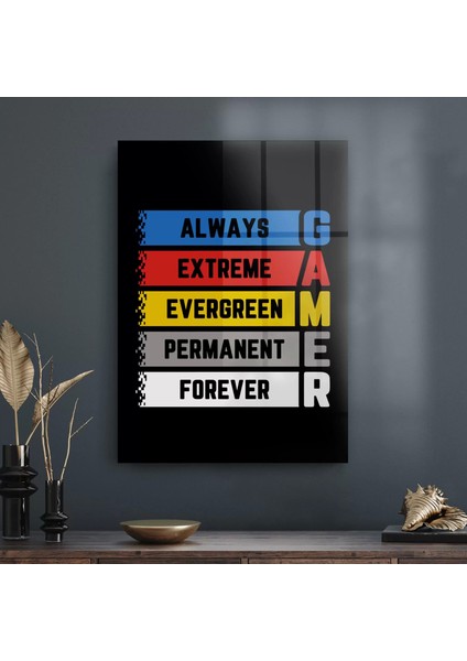 Cam Tablo Game Yazılı 50X70 cm