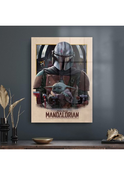 Cam Tablo Mandalorian Way 50X70 cm