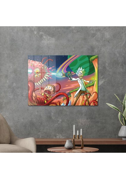Rick And Morty Blast Cam Tablo 50X70 cm modelleri