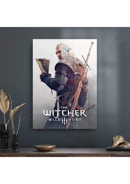 Cam Tablo The Witcher Renkli 30X40 cm