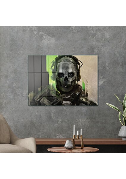 Cam Tablo Gamer Room Ghost 50X70 cm