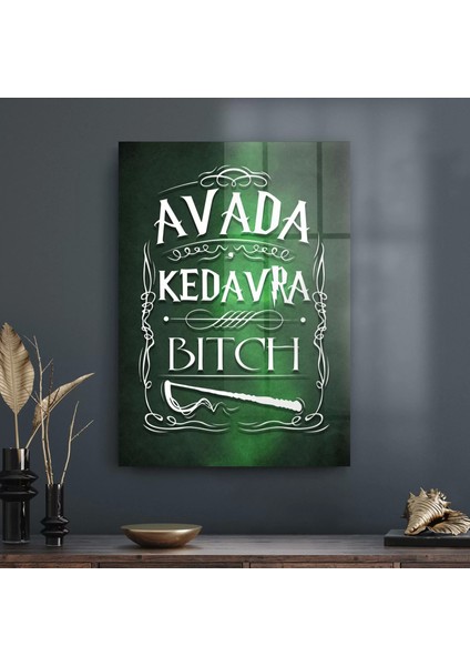 Cam Tablo Harry Potter Avada Kedavra 50X70 cm