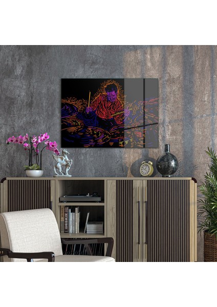 Cam Tablo Jazz Drummer 50X70 cm