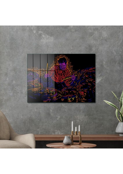 Cam Tablo Jazz Drummer 50X70 cm fiyatları