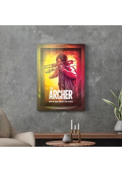Cam Tablo Walking Dead The Archer 30X40 cm modelleri