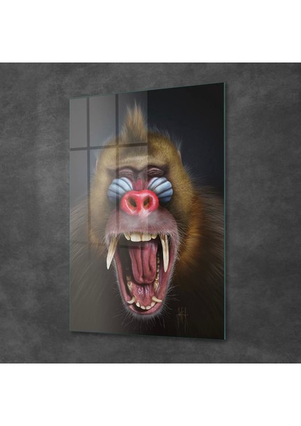 Cam Tablo Eğlenceli Maymun 30X40 cm fiyatları