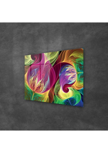 Cam Tablo Abstract Arka Plan 50X70 cm