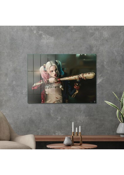 Cam Tablo Harley Quinn Style 50X70 cm