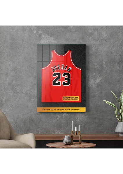 Cam Tablo Michael Jordan Forma 70X100 cm modelleri
