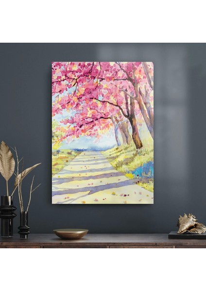 Cam Tablo Yağlı Boya Manzara 70X100 cm