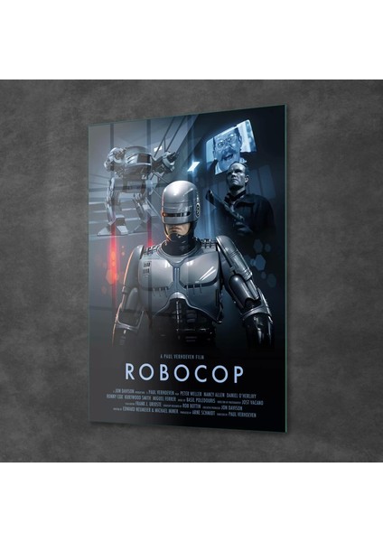 Cam Tablo Robocop Film Afiş 30X40 cm fiyatları
