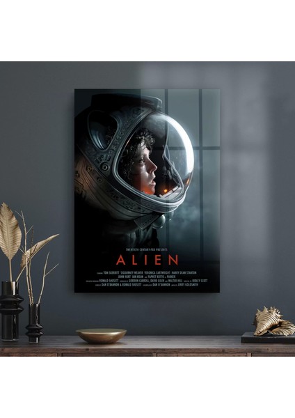 Cam Tablo Alien Film Afişi 30X40 cm