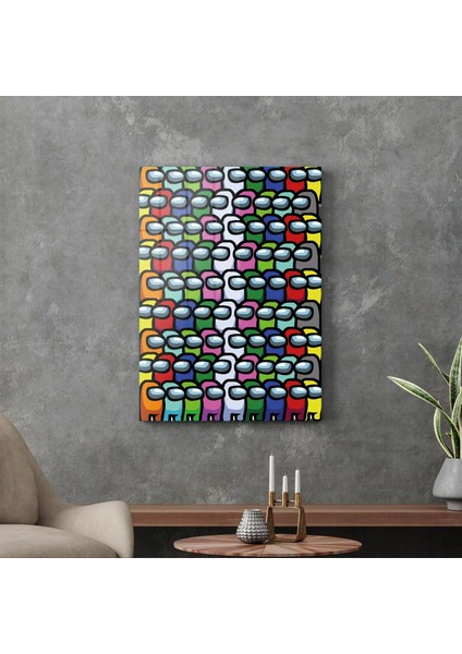 Cam Tablo Gamer Among Us 30X40 cm modelleri