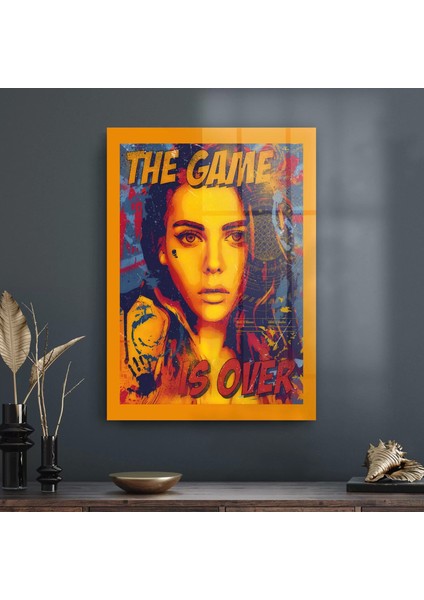 Cam Tablo Game Over Yazılı 30X40 cm