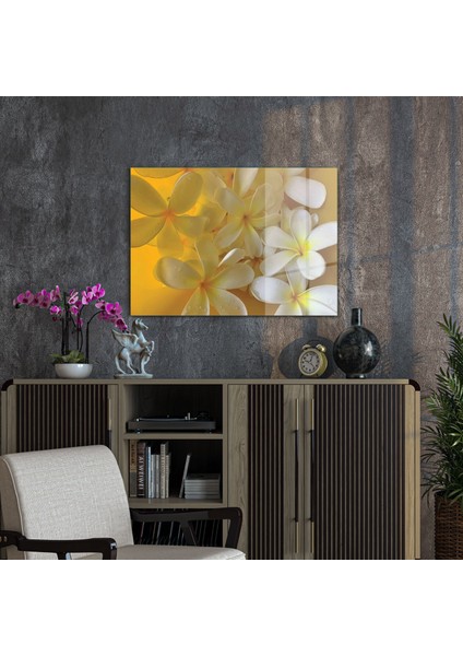 Cam Tablo White Lily Desenli 30X40 cm