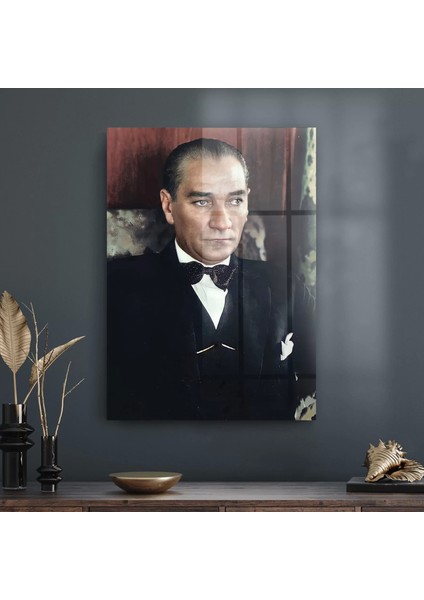 Cam Tablo Atatürk Portresi 30X40 cm