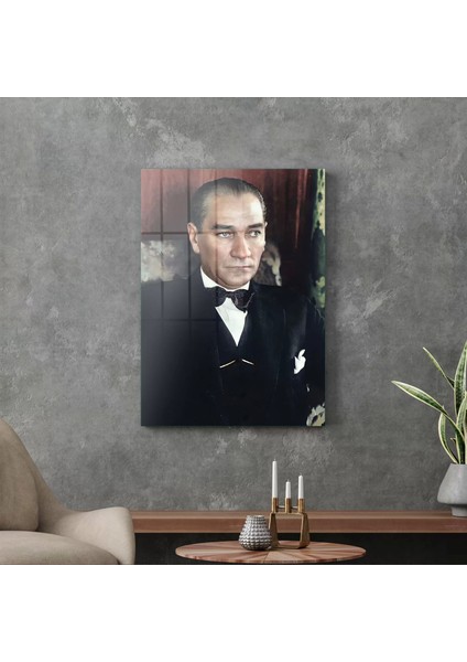Cam Tablo Atatürk Portresi 30X40 cm modelleri