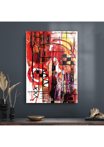 Cam Tablo Dekoratif Desenler 30X40 cm