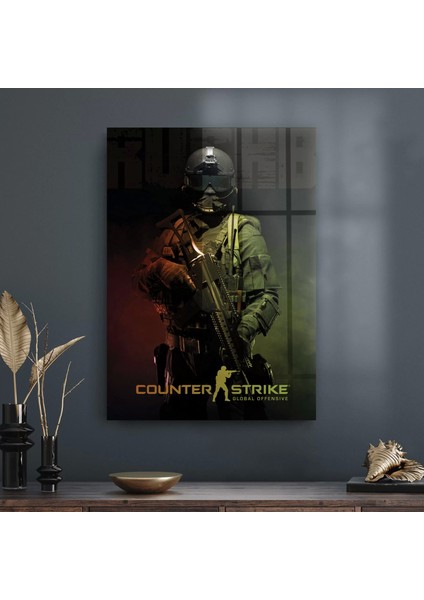Cam Tablo Counter Strike Ct Poster 30X40 cm