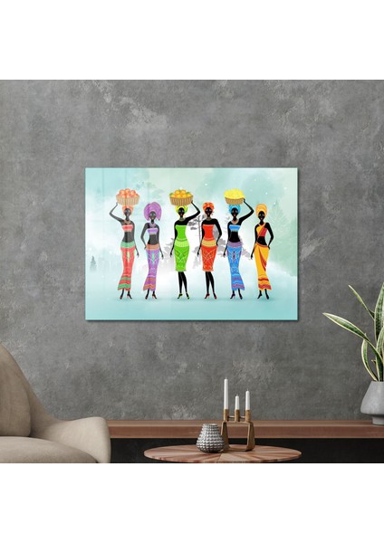 Cam Tablo Afrikalı Kadınlar 30X40 cm fiyatları