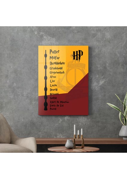 Cam Tablo Harry Potter Mürver Asa 30X40 cm