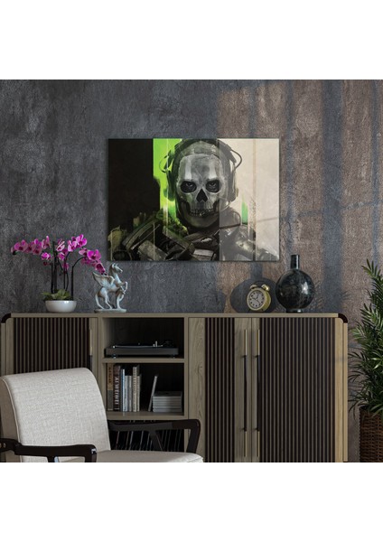 Cam Tablo Gamer Room Ghost 30X40 cm