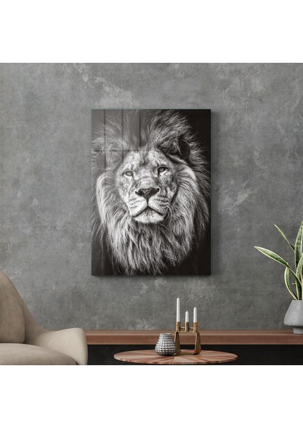 Aslan Desenli Cam Tablo 70X100 cm modelleri