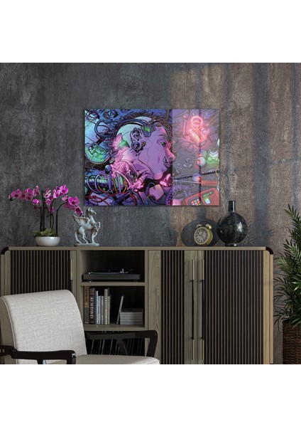 Cyberpunk Machines Cam Tablo 70X100 cm