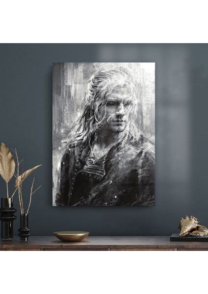 Cam Tablo Witcher Geralt Of Rivia 70X100 cm