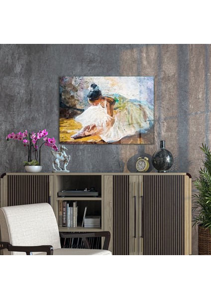 Cam Tablo Yağlı Boya Balerin 30X40 cm