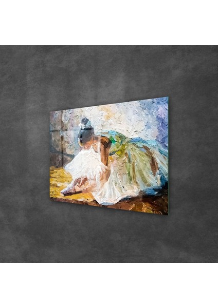 Cam Tablo Yağlı Boya Balerin 30X40 cm