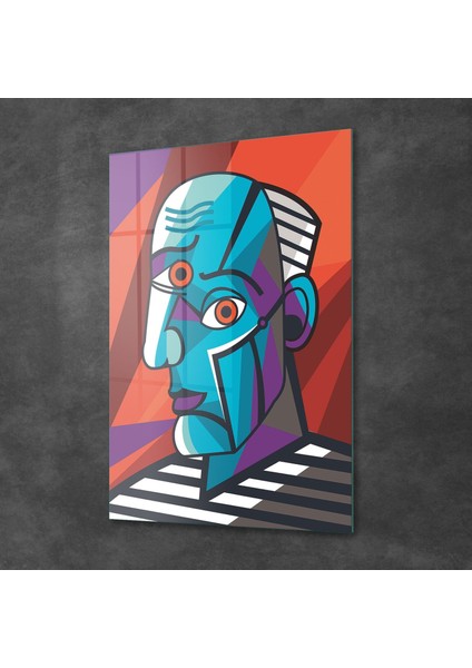 Cam Tablo Abstract Portre 70X100 cm fiyatları