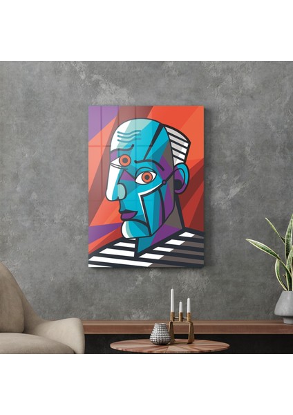 Cam Tablo Abstract Portre 70X100 cm modelleri