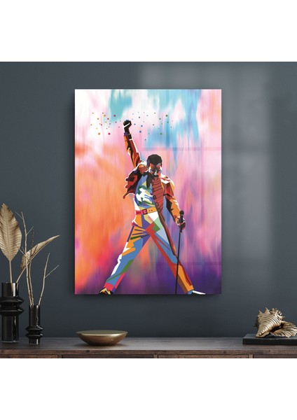 Queen Freddie Mercury Tablo Illüstrasyon 70X100 cm