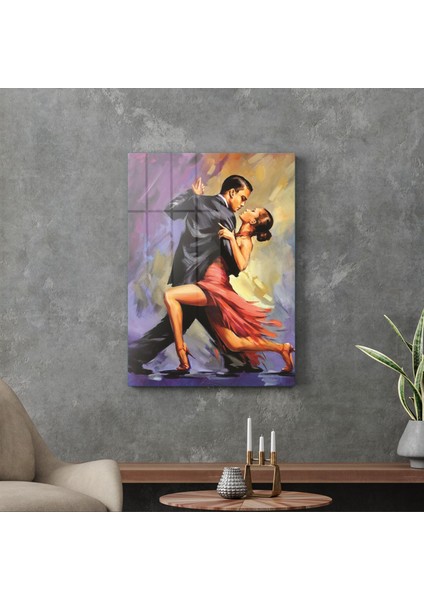 Tango Dans Temalı Cam Tablo 70X100 cm